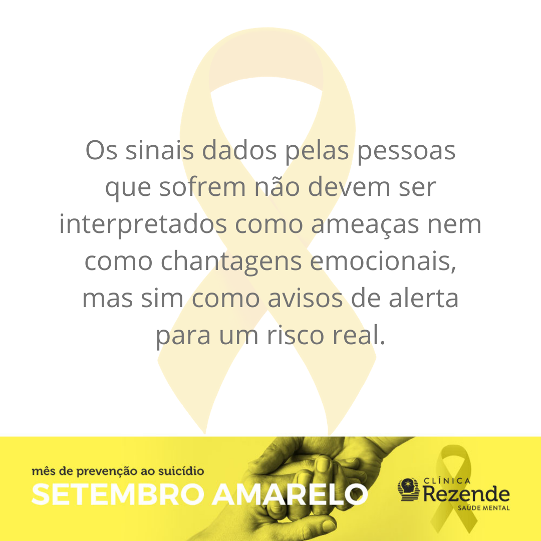 Setembro Amarelo e prevenção do suicídio