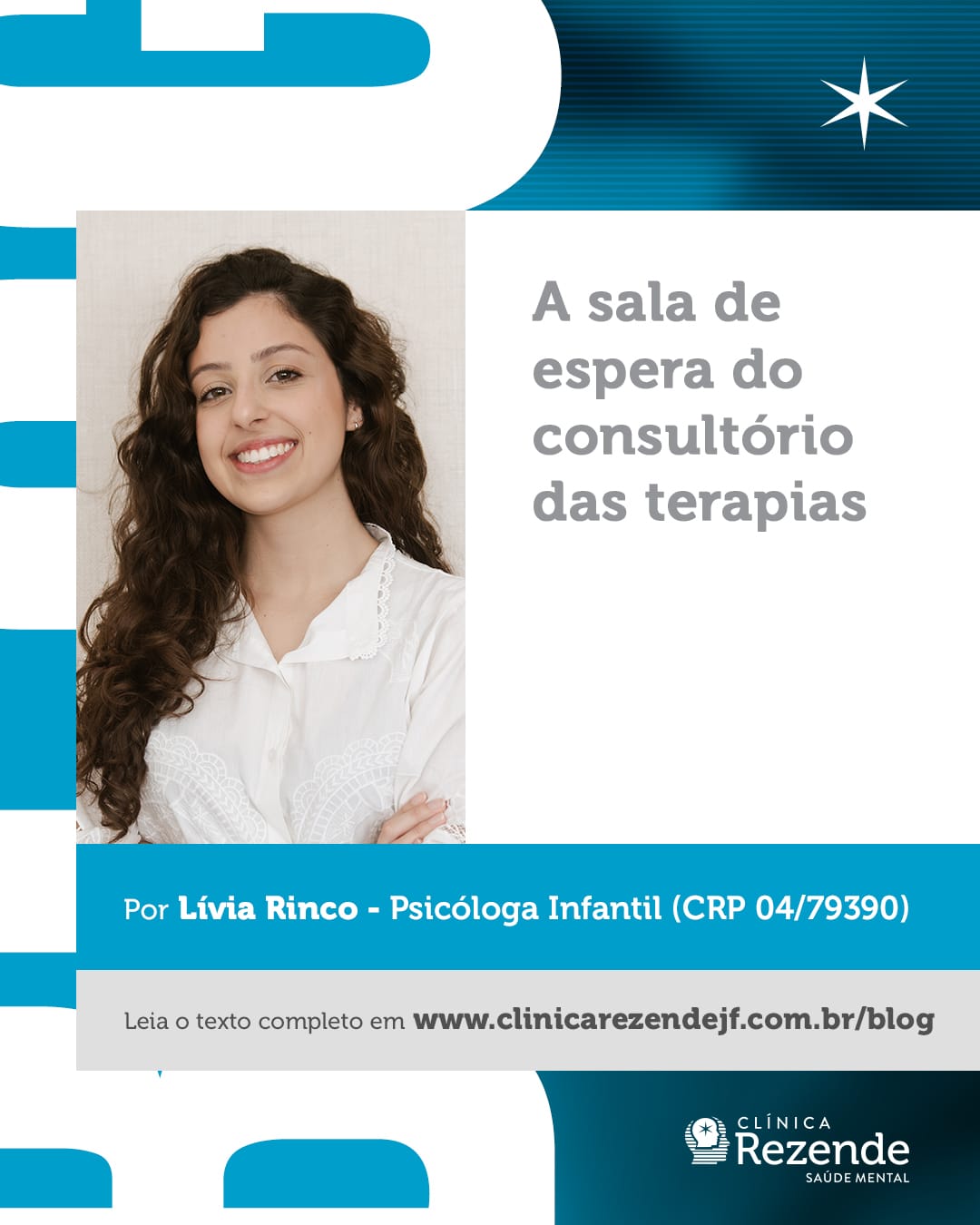A sala de espera do consultório das terapias